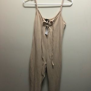 NWT! Rue21 Cream Jumpsuit